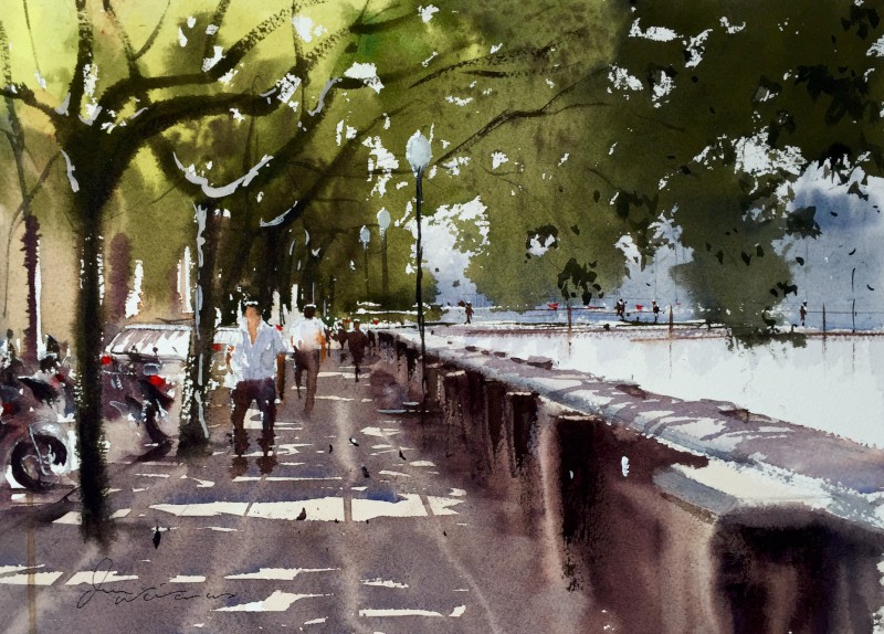 A Shaded Walk, Girona